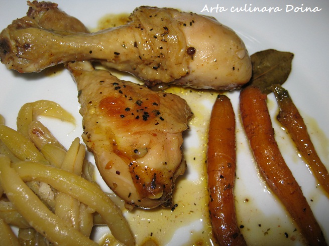 Ce am gatit azi (2) – Ciocanele de pui la punga cu baby carrot la cuptor (03.07.2012)